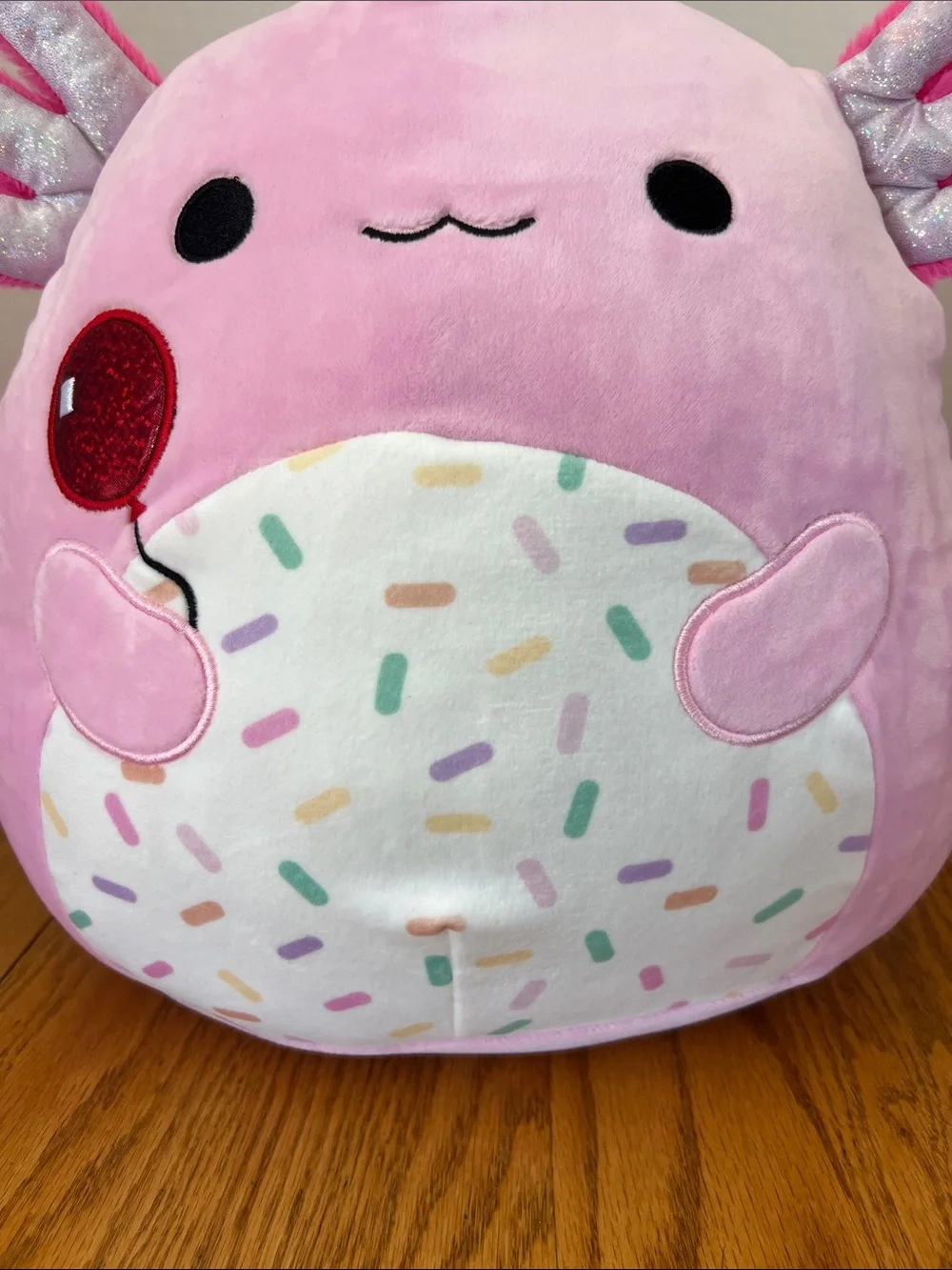 Squishmallows Archie Pink Axolotl with Balloon